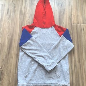 Red Blue and Grey Hoodie